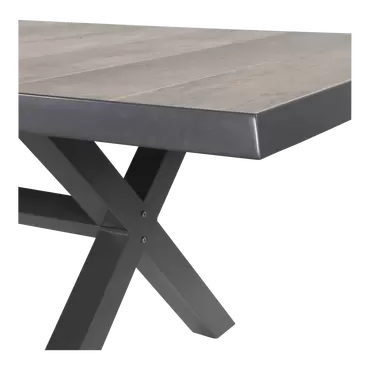 Tafel Castilla Negro met kruispoot  243x103cm, Lesli Living, Tuincentrumoutlet