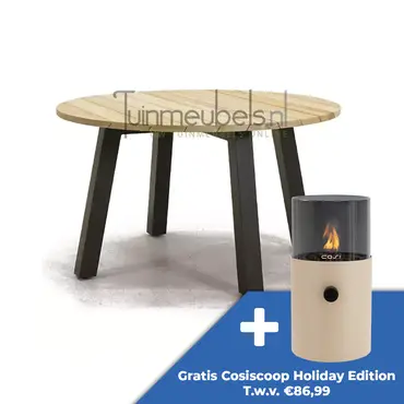 Tuintafel Derby Teak 130 Rond