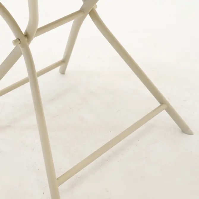 Tuintafel globe 70x70 crème detail, Vita, Tuincentrumoutlet