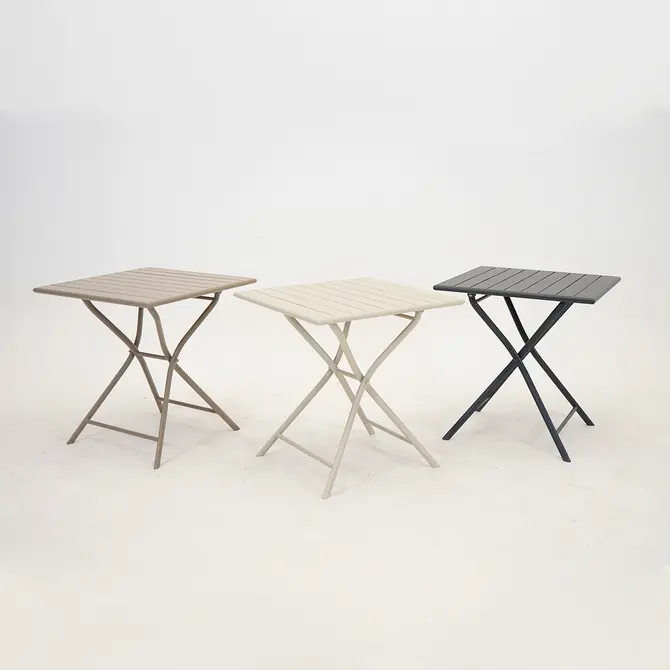 Tuintafel globe 70x70 crème poot, Vita, Tuincentrumoutlet