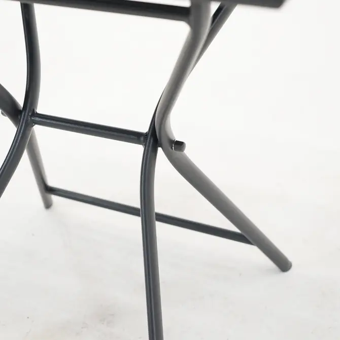 Tuintafel globe 70x70 grafiet poot, Vita, Tuincentrumoutlet