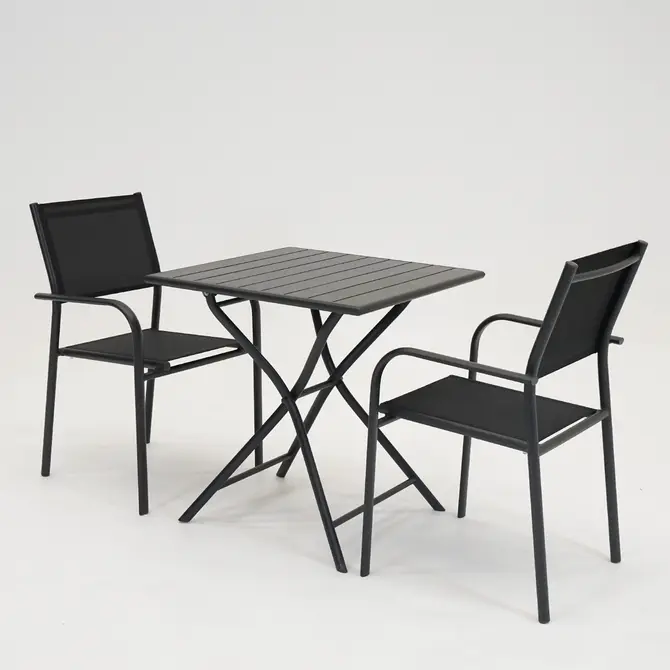 Tuintafel globe 70x70 grafiet duca, Vita, Tuincentrumoutlet