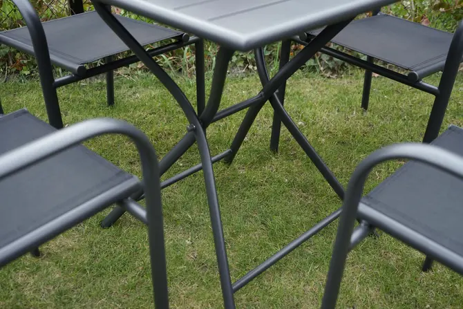 Tuintafel globe 70x70 grafiet sfeer, Vita, Tuincentrumoutlet