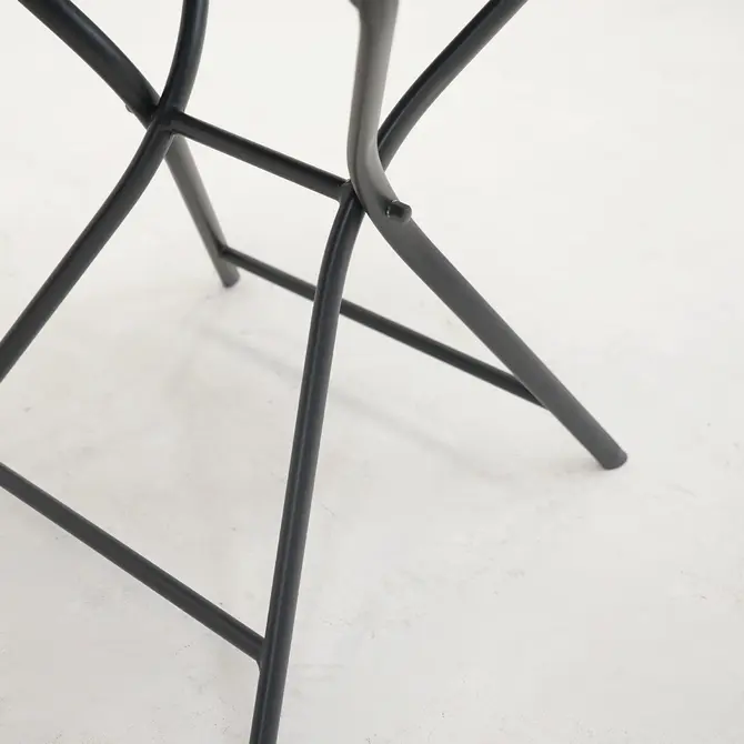 Tuintafel globe Ø80cm grafiet poot, Vita, Tuincentrumoutlet