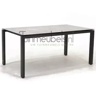 Tuintafel Goa HPL 160 x 95 cm lichtgrijs