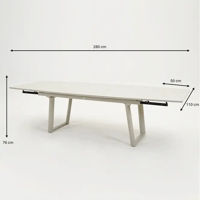 Vita Manta tafel afmetingen uitgeschoven, Vita, Tuincentrumoutlet