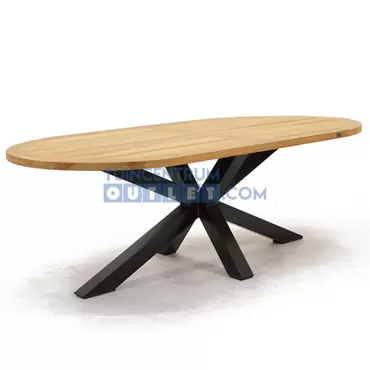 Tuintafel Mistral teak ovaal spinpoot 220 cm van Vita, tuincentrumoutlet, foto 1