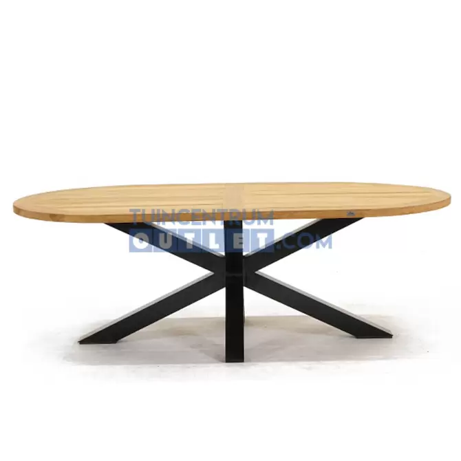 Tuintafel Mistral teak ovaal spinpoot 220 cm van Vita, tuincentrumoutlet, foto 2