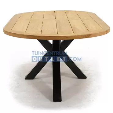 Tuintafel Mistral teak ovaal spinpoot 220 cm van Vita, tuincentrumoutlet, foto 3