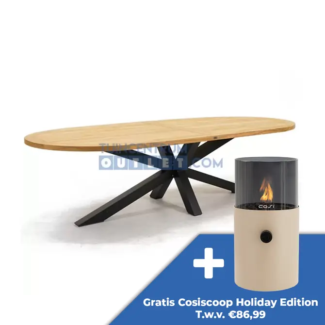 Tuintafel Mistral teak ovaal spinpoot 280cm van Vita - afbeelding 1