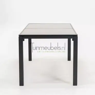 Tuintafel Romane keramiek grijs zijkant, Vita, tuincentrumoutlet