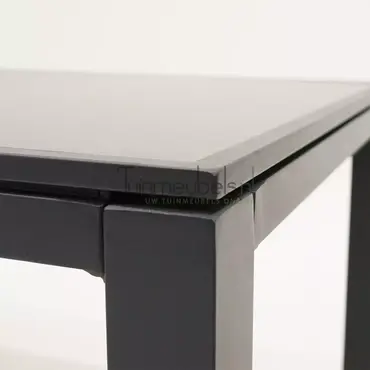 Tuintafel Romane keramiek grijs detailfoto, Vita, tuincentrumoutlet