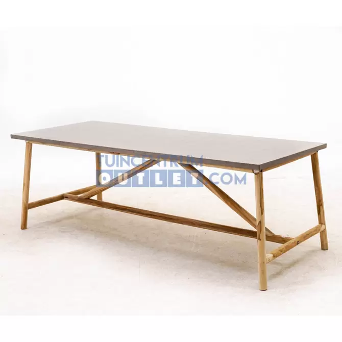 Tuintafel Rooty 225x90 cm - teak - afbeelding 1