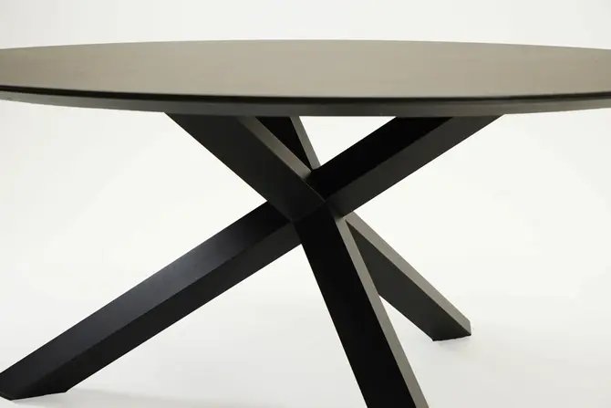 Tuintafel Rotonda 120 antraciet detail, Vita Tuinmeubelen, tuincentrumoutlet.com