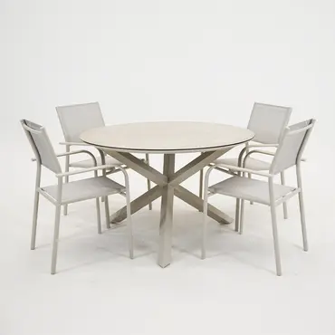 Tuintafel Rotonda 120 cm poot sfeer, Vita, tuincentrumoutlet.com