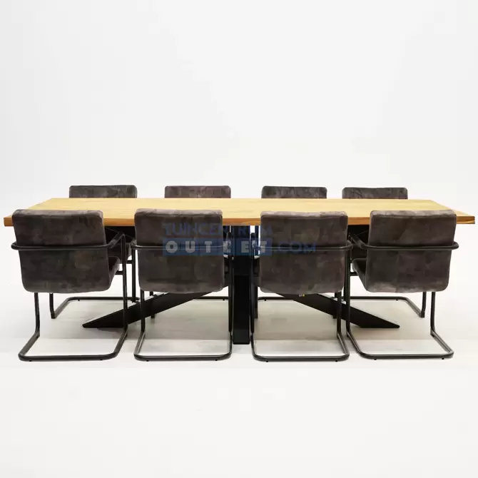 Tuintafel Spectral ind teak 260x100 EKstoel Tate Antra 8x, horizontaal, tuincentrumoutlet.com