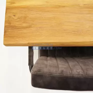 Tuintafel Spectral ind teak 260x100 EKstoel Tate Antra 8x, closeup, tuincentrumoutlet.com