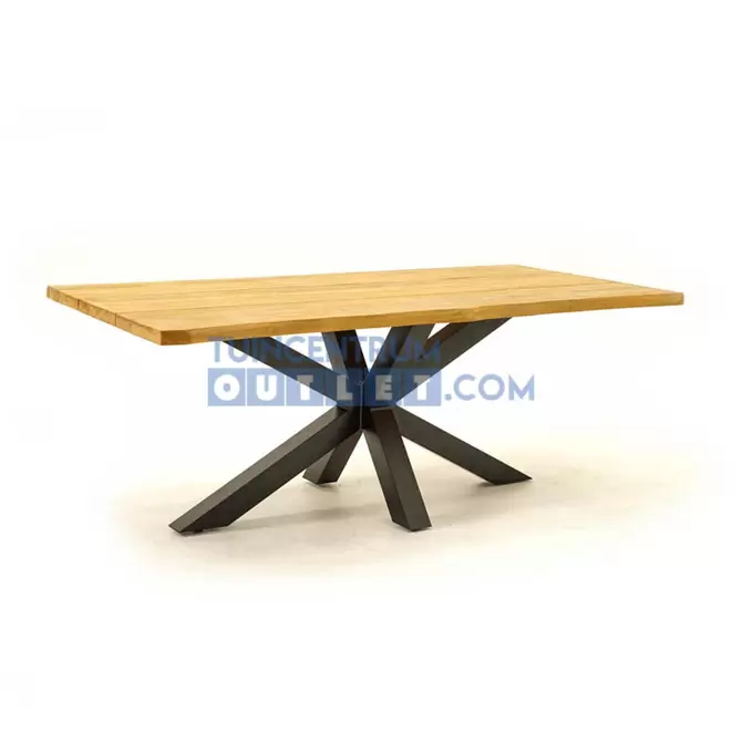 Tuintafel Spectral teak spinpoot 200x100x78cm van Vita - afbeelding 1