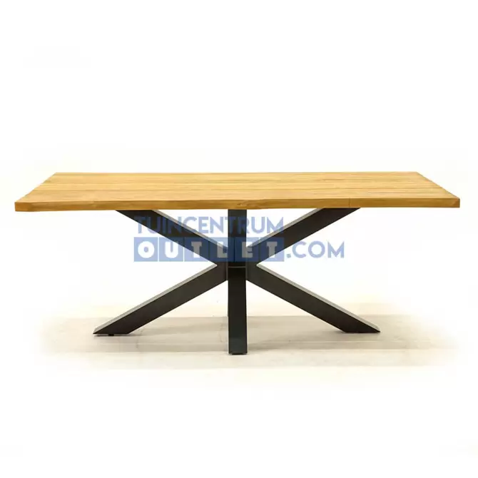 Tuintafel Spectral teak spinpoot 200x100x78cm van Vita - afbeelding 2