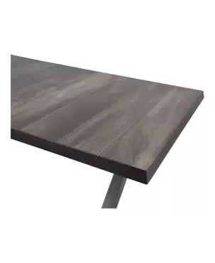 Tuintafel Uittrektafel Castilla Negro Kruispoot 204/264x102 cm Tafel Buiten Lesli Living - afbeelding 3