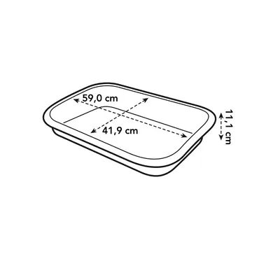 Tuintray green basic d58.5cm l zwart afmetingen, Elho, tuincentrumoutlet