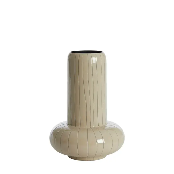 Vaas asano metaal d23h33cm wt, Light & Living, tuincentrumoutlet.com