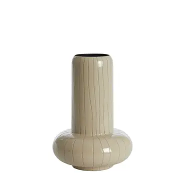 Vaas asano metaal d23h33cm wt, Light & Living, tuincentrumoutlet.com