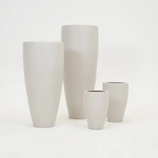 Vaas athene d27h40cm beige - afbeelding 3