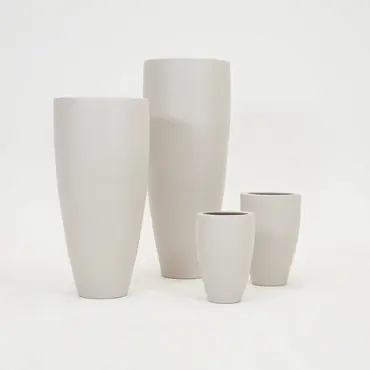 Vaas athene d27h40cm beige - afbeelding 3