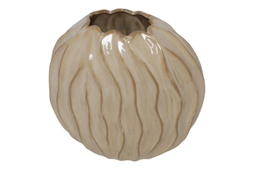 Vaas baron boulder 25x14x27cm creme, Countryfield, tuincentrumoutlet.com