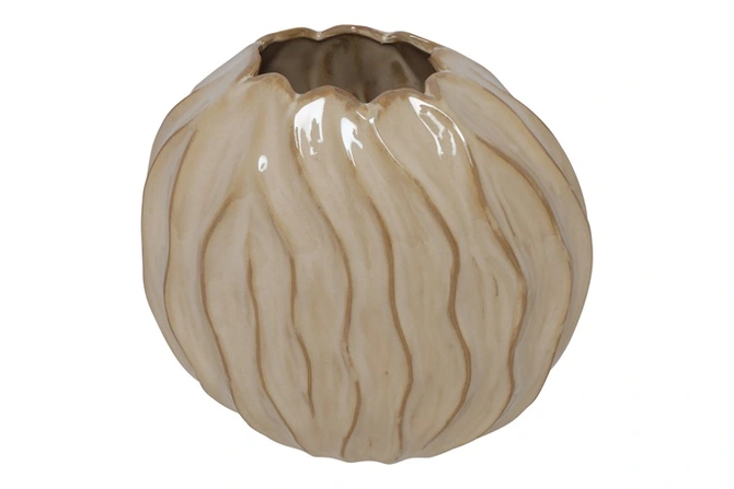 Vaas baron boulder 35x17x35cm creme, Countryfield, tuincentrumoutlet.com