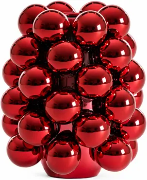 Vaas biyang keramiek d14h17.5cm rd, Light&living, tuincentrumoutlet.com