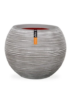 Vase ball Rib NL 40x32 ivory, Capi Europe, tuincentrumoutlet