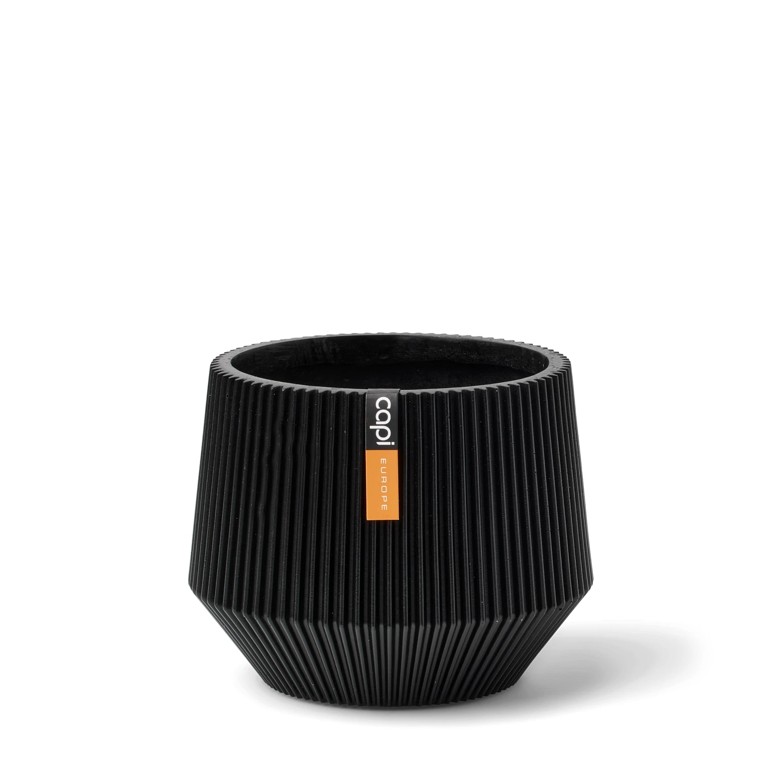 Vaas cilinder geo groove d25h20 zwa afbeelding