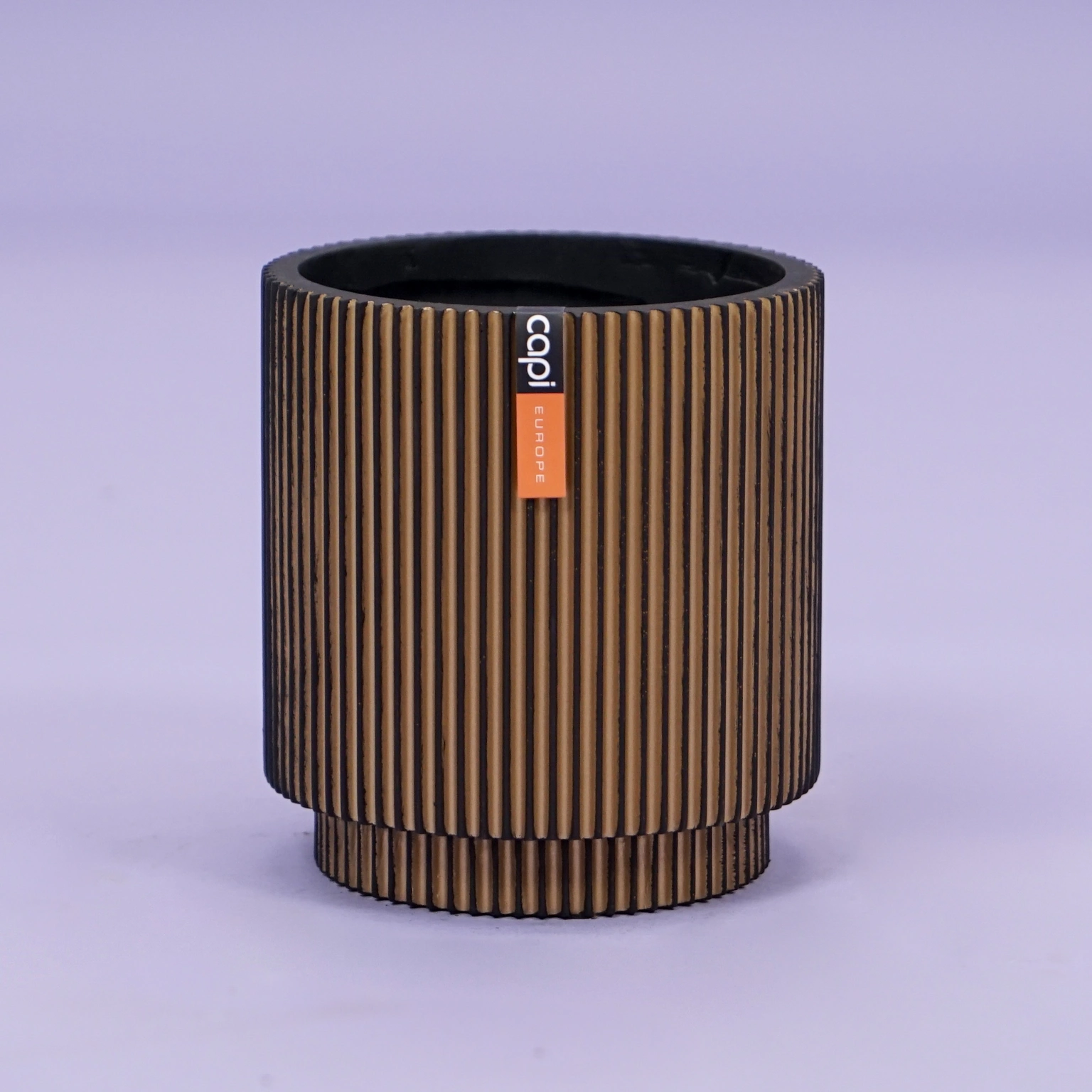 Vaas cilinder groove d15h17 goud afbeelding