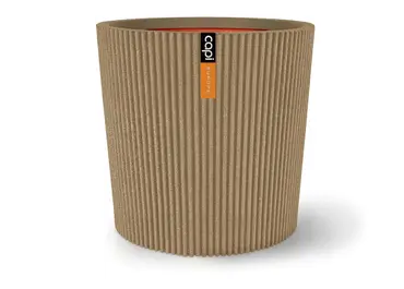 Vaas conisch groove nl d36h34 beige, Capi Europe, tuincentrumoutlet.com