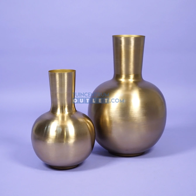 Vaas dara d38h57cm goud, Mica Decorations, tuincentrumoutlet