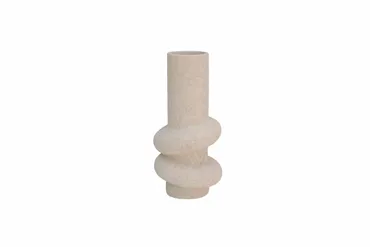 Vaas deco kemi d15h31cm beige, HS Potterie, tuincentrumoutlet.com
