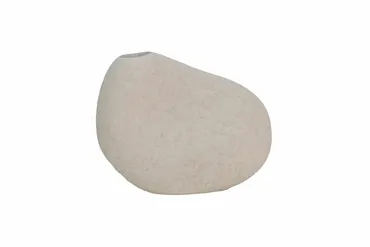 Vaas decosteen kemi d30h25cm beige, HS Potterie, tuincentrumoutlet.com