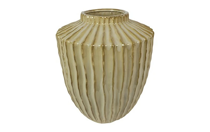 Vaas duuk aardewerk 32x32x38cm grn, Countryfield, tuincentrumoutlet.com