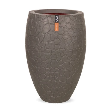 Vaas elegant deluxe Clay NL 56x85 warm taupe, Capi Europe, tuincentrumoutlet