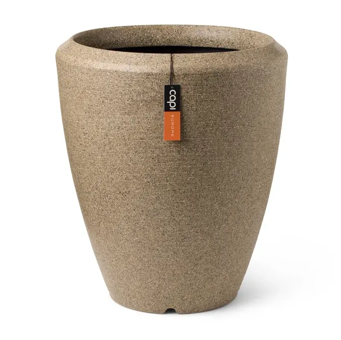 Vase elegant Arc Granite 51 x 59 warm taupe, Capi Europe, tuincentrumoutlet