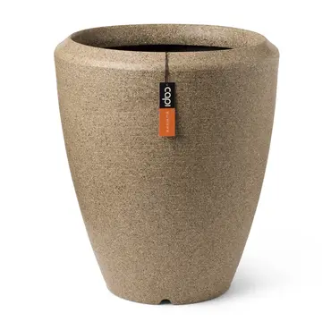 Vase elegant Arc Granite 51 x 59 warm taupe, Capi Europe, tuincentrumoutlet