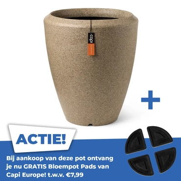 Vaas el laag arc gran d95h110 taupe