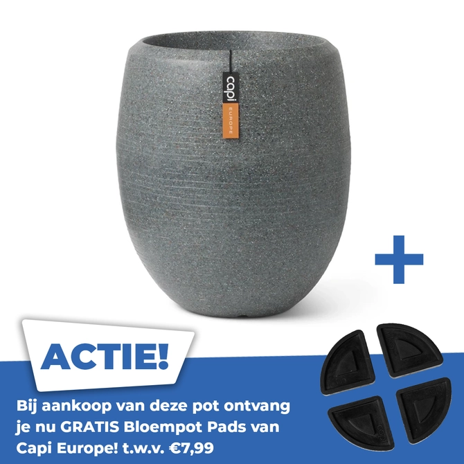 Vaas Elegant Arc Granite 43x50 Antraciet - afbeelding 1