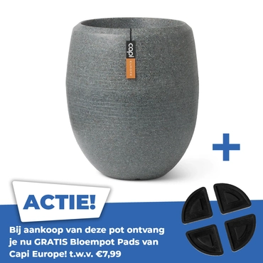 Vaas Elegant Arc Granite 43x50 Antraciet - afbeelding 1