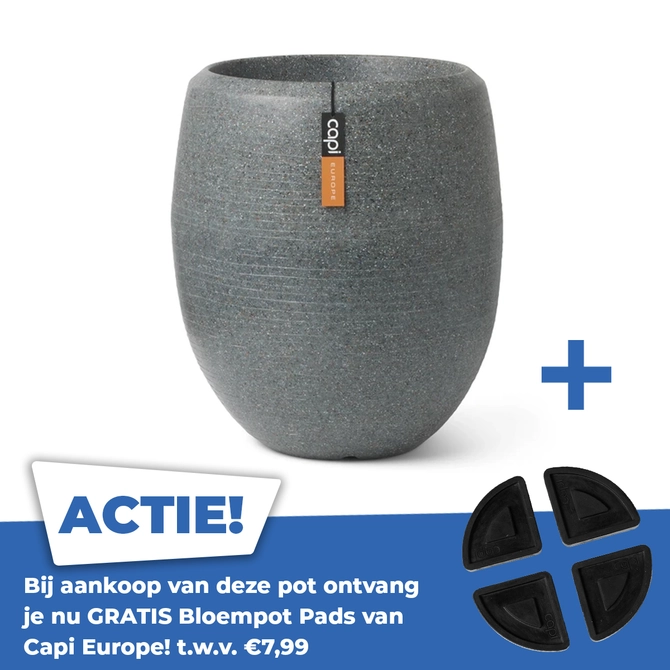 Vaas Elegant Deluxe Arc Granite 63x75 Antraciet - afbeelding 1