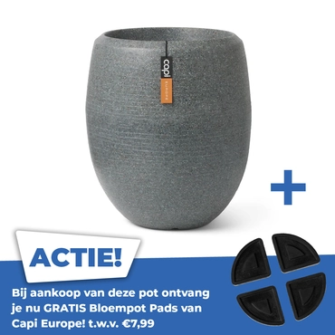 Vaas Elegant Deluxe Arc Granite 63x75 Antraciet - afbeelding 1