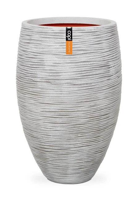 Vase elegant deluxe Rib NL 56x85 ivory, Capi Europe, tuincentrumoutlet