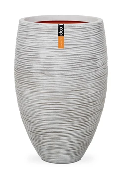 Vase elegant deluxe Rib NL 40x60 ivory, Capi Europe, tuincentrumoutlet